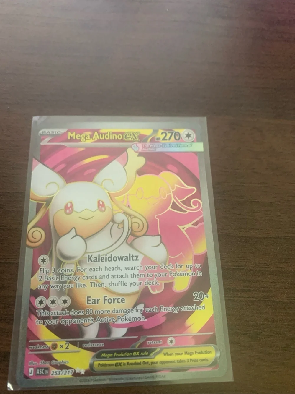 Pokemon Mega Audino 253/217 official mega